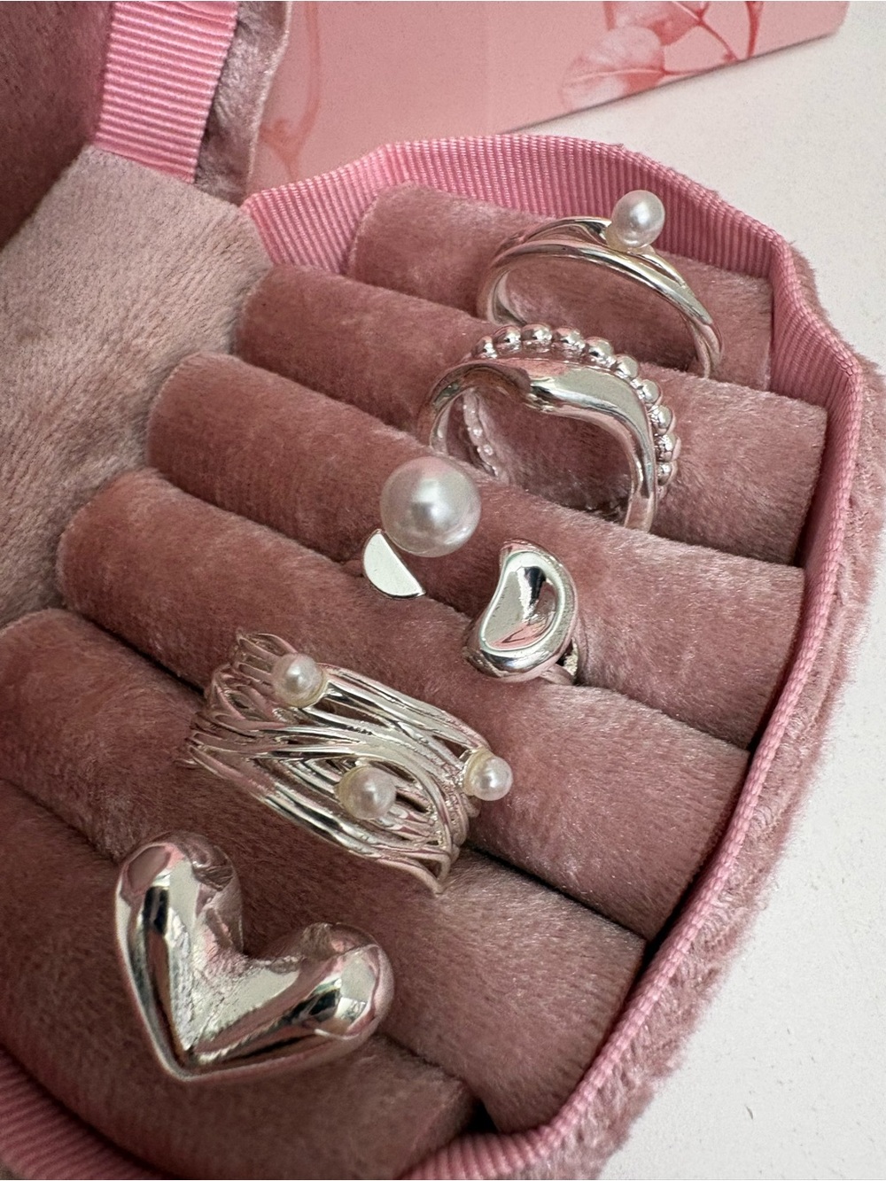 Silver Plated Open Ring Set - Picture 14 of 14